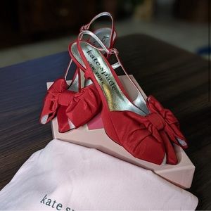 NIB Kate Spade Sheela Sling Taffeta Heels